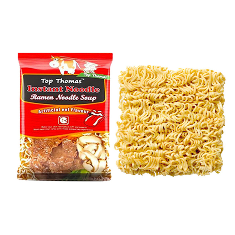 Halal Instant Food Braised Beef Flavor Instant Ramen Noodles with Seasoning Packet