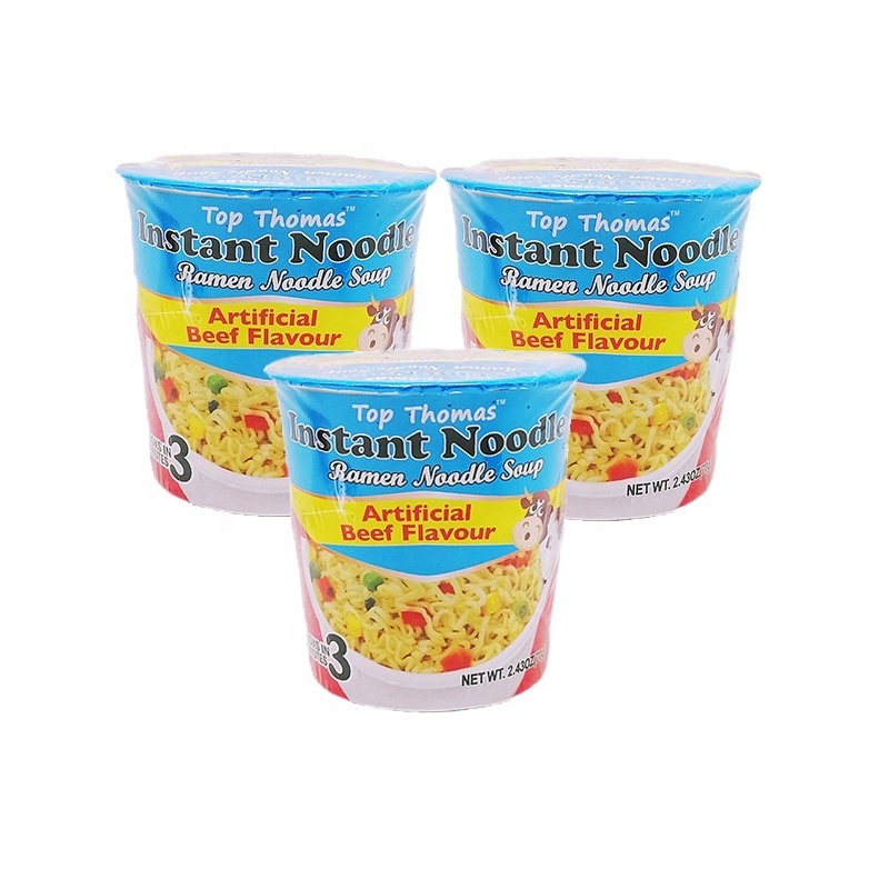 OEM Healthy Top Ramen Delicious Chicken & Beef Flavor Halal Instant Ramen Noodles Soup