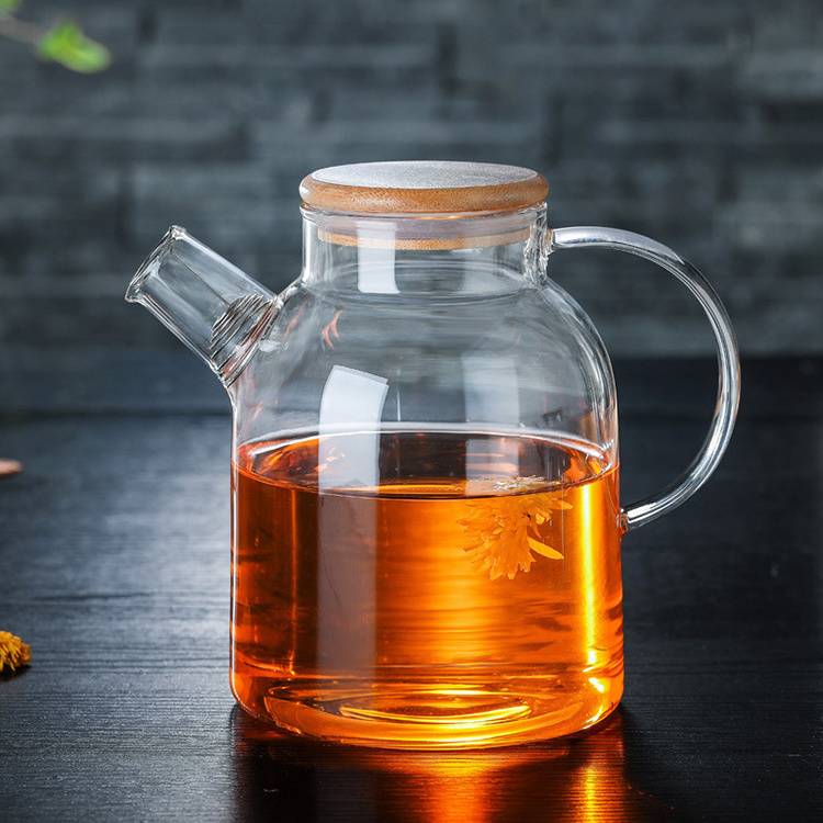 Handblown High Borosilicate heat resistant glass teapot glass kettle teapot