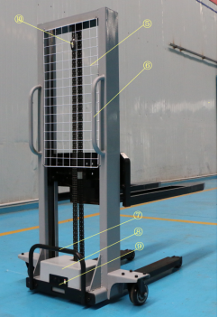 300KG 500kg 960kg Automatic Electric Truck Mounted Forklift Portable Climbing Carrier Pallet Stacker