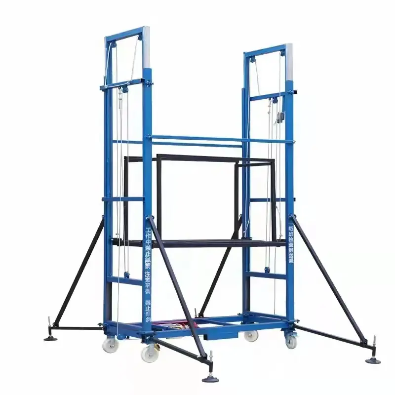 Electric Lifting Scaffold Mobile Lift Tables Work Platforms Steel Scaffolding 2M 3M 4M 5M 6M 8M 10M