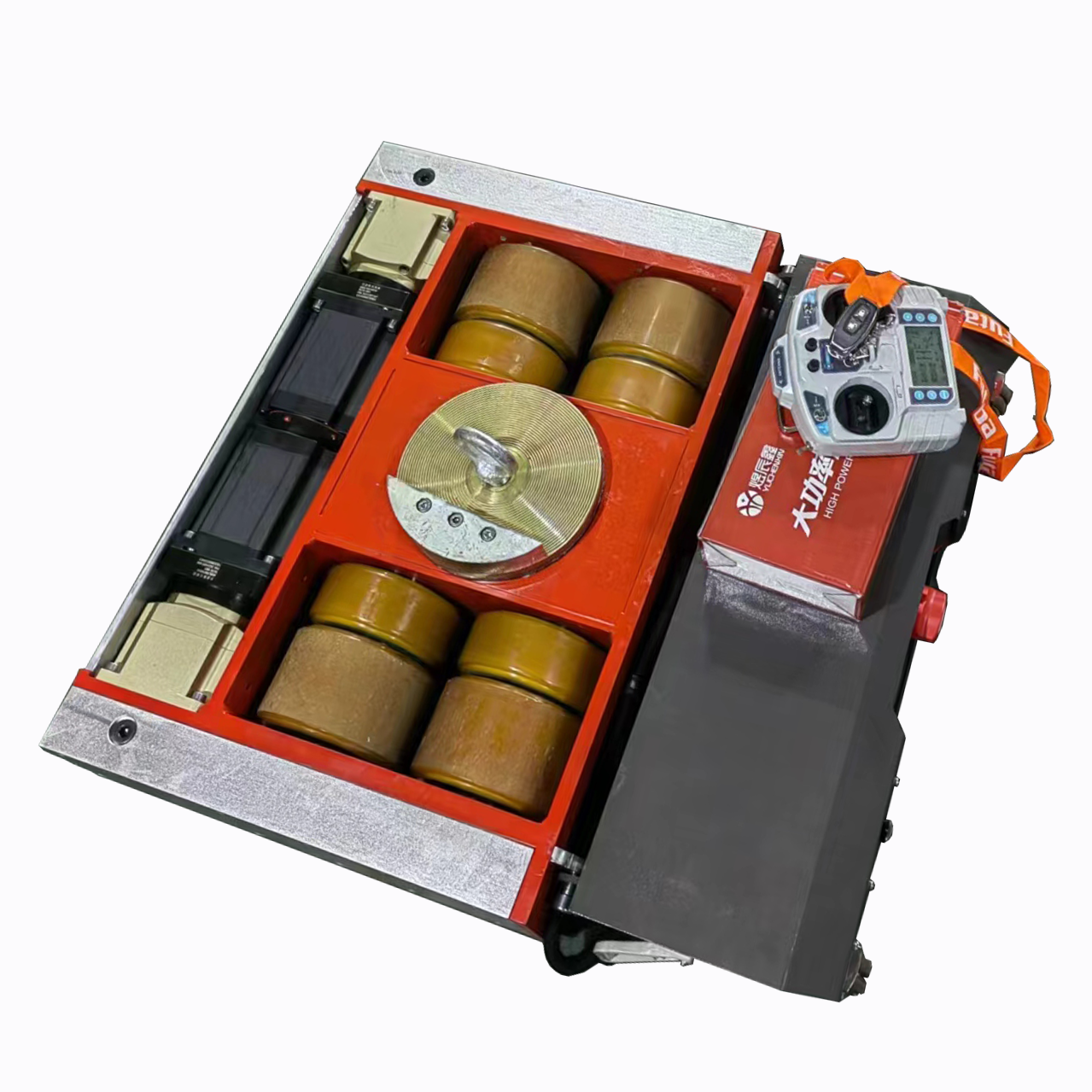 30t Lead Acid Battery Powered Electric Skate Mover Dolly PU wheels for moving machineries