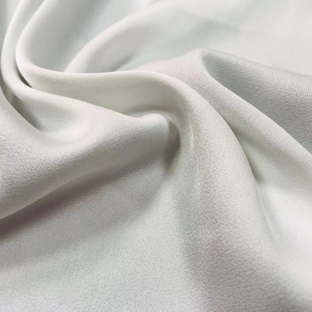 Polyester Spandex fabric stretch woven Satin chiffon printed silky Sateen fabric for women's blouse wedding dress