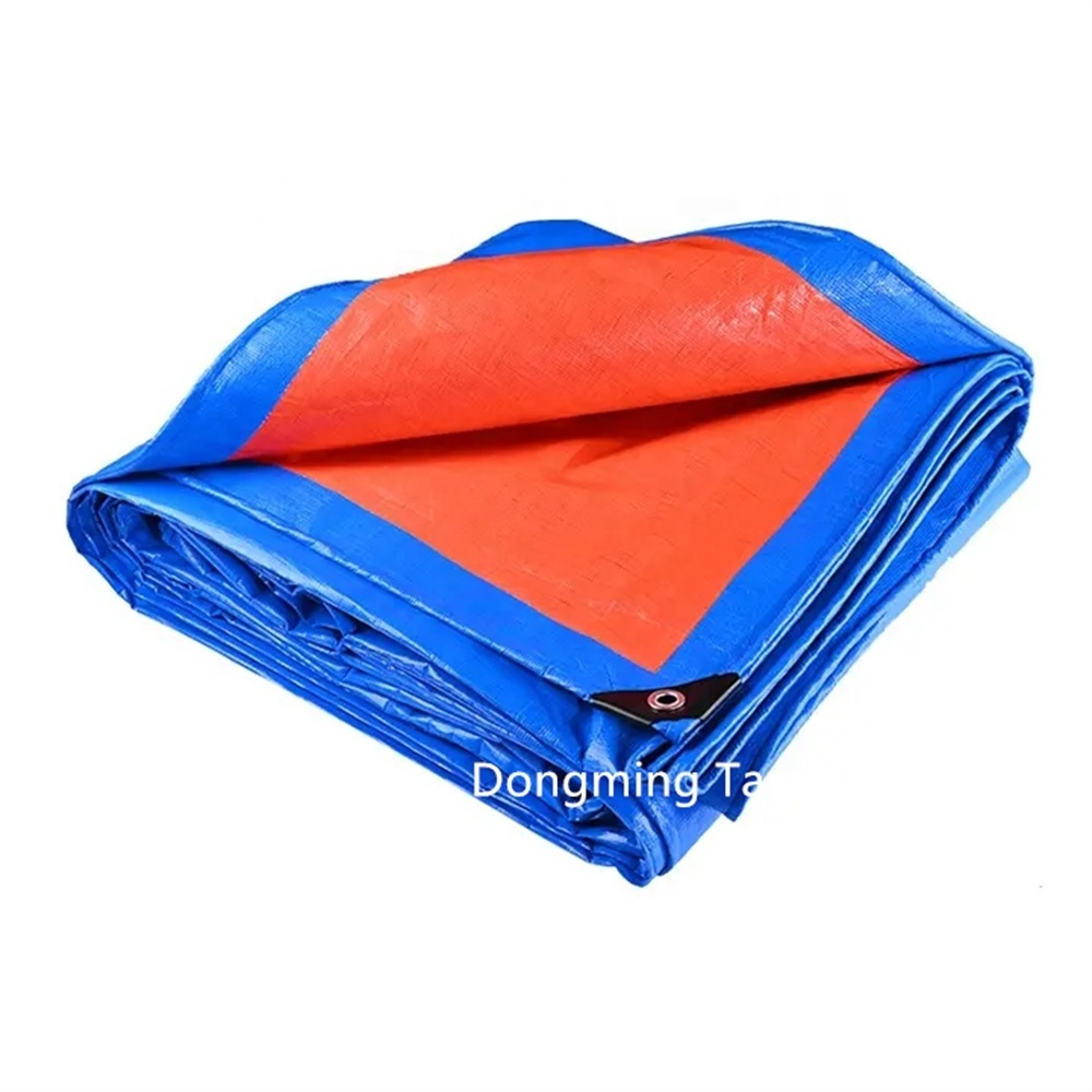 Manufacturer Blue Orange Waterproof Clear Transparent Car Truck Cover Tent Heavy Duty PE Tarpaulin Fabric outdoor tarpaulin