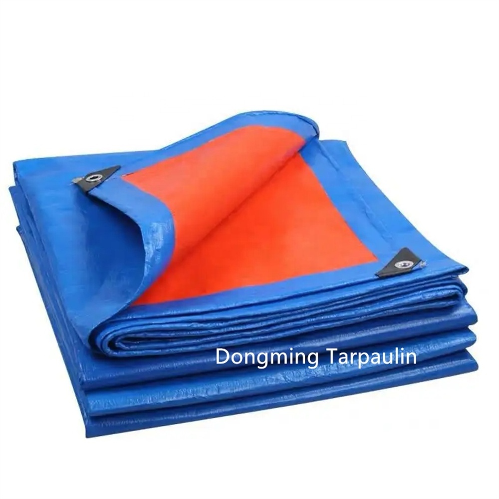 Manufacturer Blue Orange Waterproof Clear Transparent Car Truck Cover Tent Heavy Duty PE Tarpaulin Fabric outdoor tarpaulin