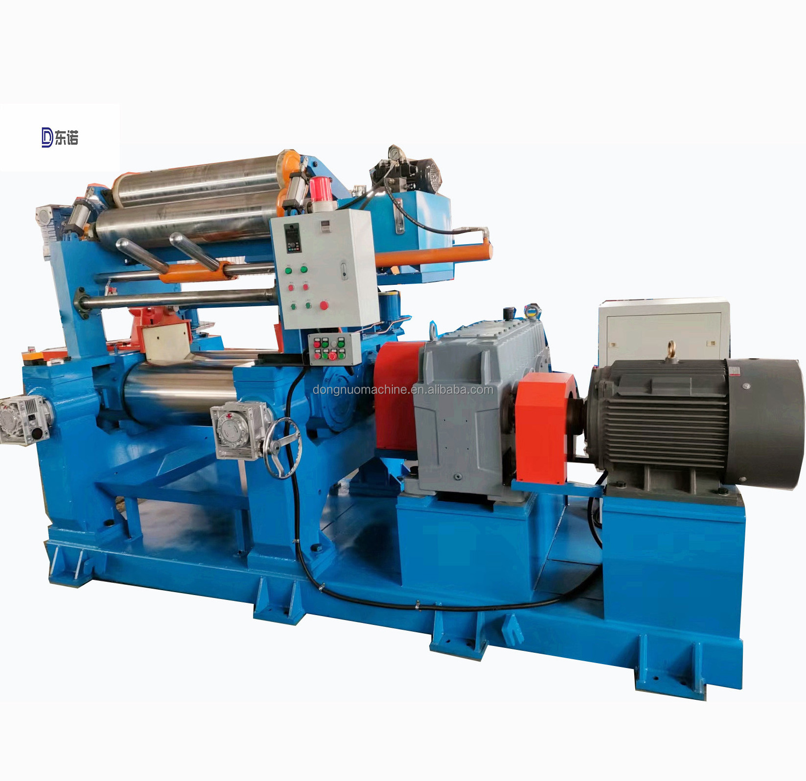 Lowest Price Plastic&rubber compound two roll mill machine open type rubber mixing mill with automatic rubber mixer