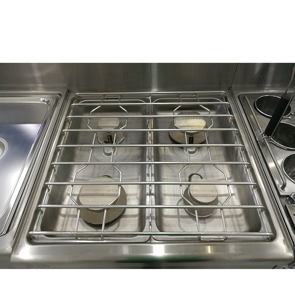 Restaurant kitchenware high quality table top gas cooker stove with 4 burner