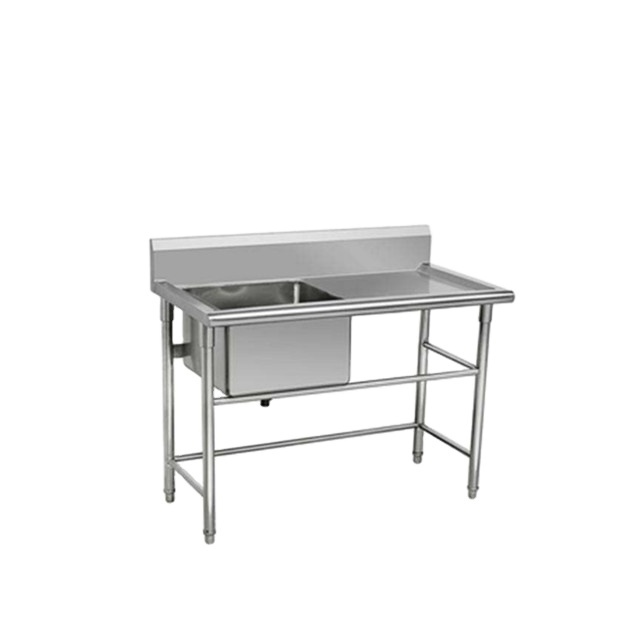 stainless steel sorting table/restaurant kitchen bench/inox sink table