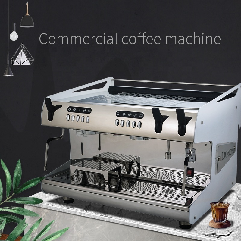 Commercial double group electric coffee machines maker