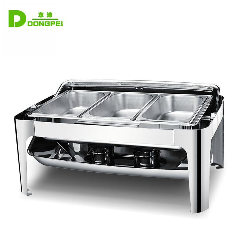 High Quality Round Chafing Dish, Electric Buffet Food Warmer, Chafer Buffet Soup Warmers