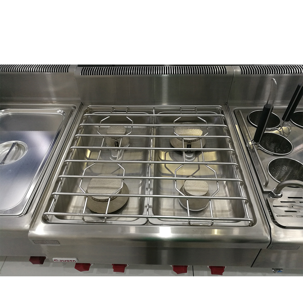 Restaurant kitchenware high quality table top gas cooker stove with 4 burner