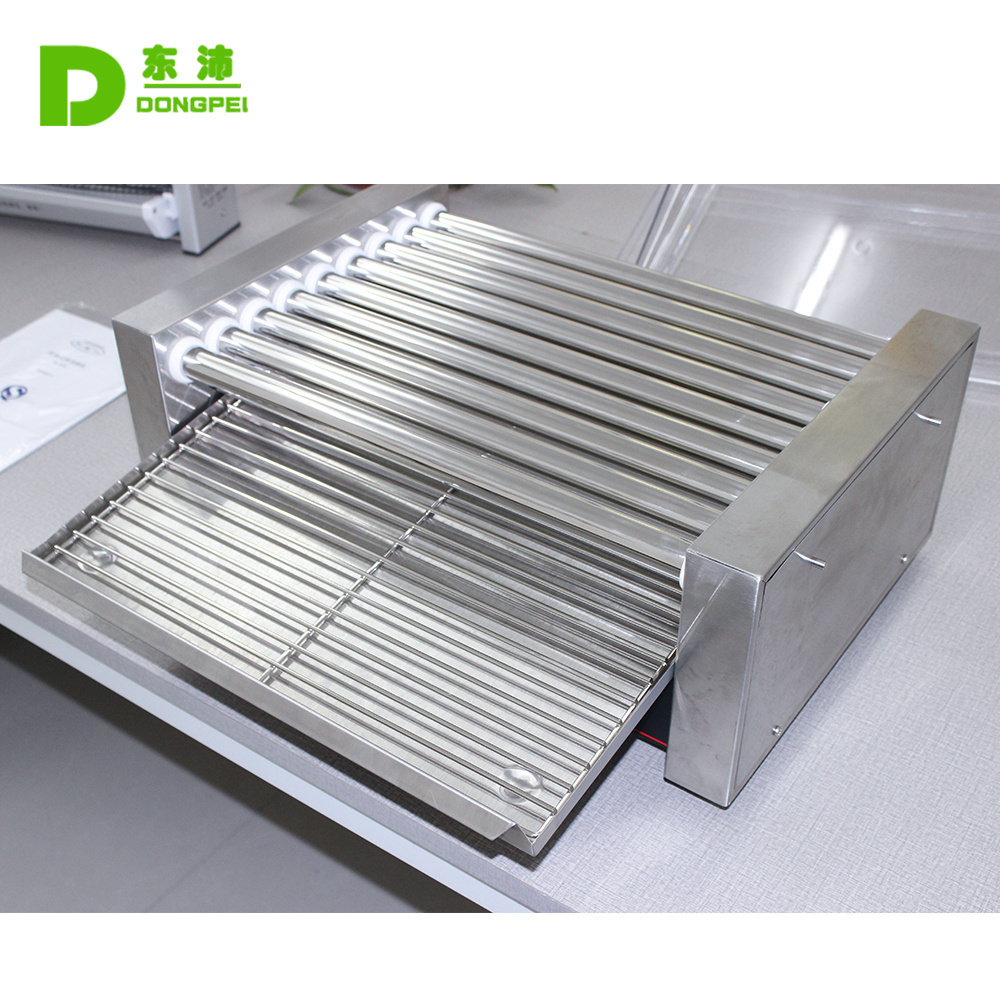 9 Rollers Stainless Steel Hot Dog Warmer Hot Dog Roller Grill Machine 9 Sticks Hot Dog Roller