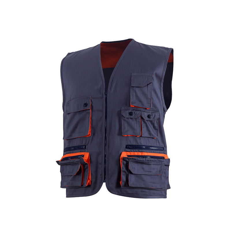 Classic Design Labor Insurance Multi Pockets Vest High-quality Wear-resistant Safety Vest Working Clothes