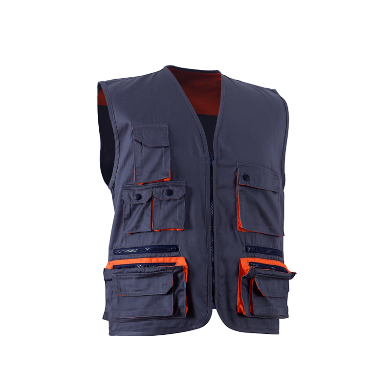 Classic Design Labor Insurance Multi Pockets Vest High-quality Wear-resistant Safety Vest Working Clothes