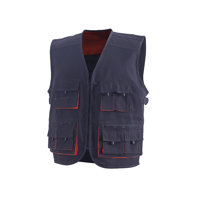 Classic Design Labor Insurance Multi Pockets Vest High-quality Wear-resistant Safety Vest Working Clothes