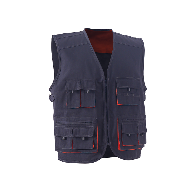 Classic Design Labor Insurance Multi Pockets Vest High-quality Wear-resistant Safety Vest Working Clothes