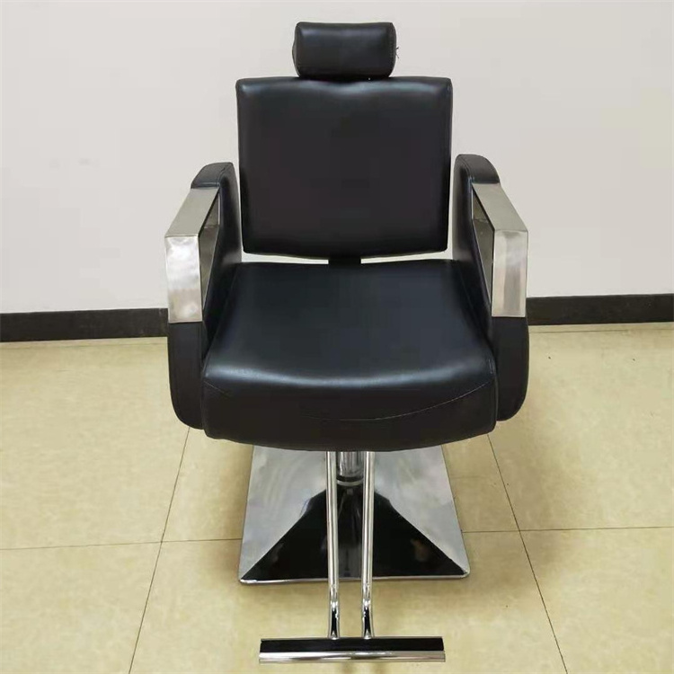 Dongpin furniture beauty and hair salon hairdressing threading mirror set foldable burgundy barber chair