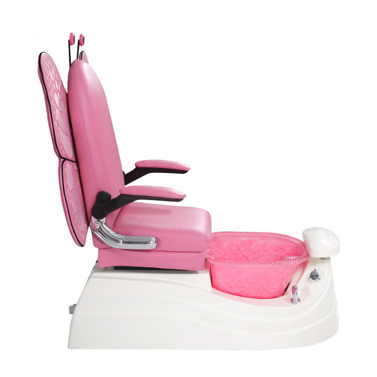 Dongpin beauty hot selling ione hot pink used pedicure massage chair with foot spa basin ready to ship