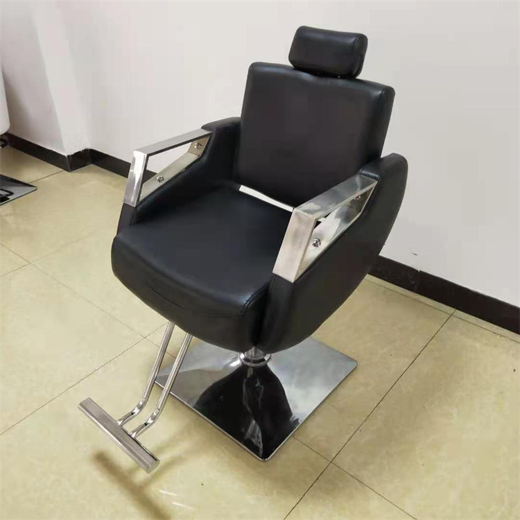 Dongpin furniture beauty and hair salon hairdressing threading mirror set foldable burgundy barber chair