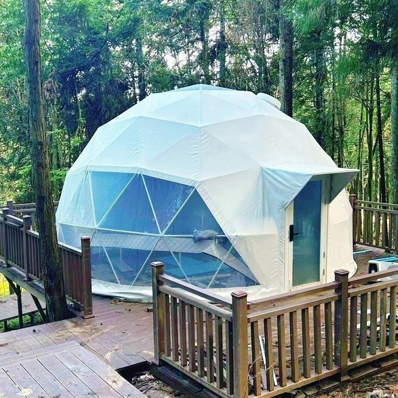 Colourful Dome House Shaped Half Sphere Geodesic Tent Hotel Dome Tent Luxury Glamping round circle dome tent