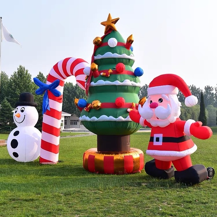 Inflatable Santa Claus Inflatable character modeling husky dog christmas inflatable arch football player Nba player