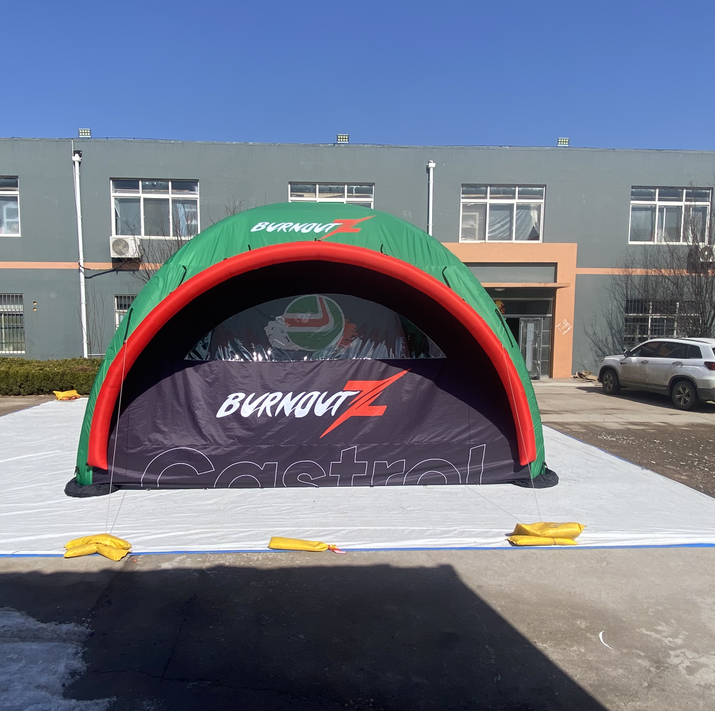 Diameter gray or customized giant inflatable spider dome tent for promotion events