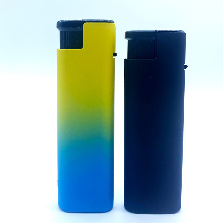 2024 new design plastic electronic windproof lighter DQ TK177 refillable turbo lighters smoking custom logo