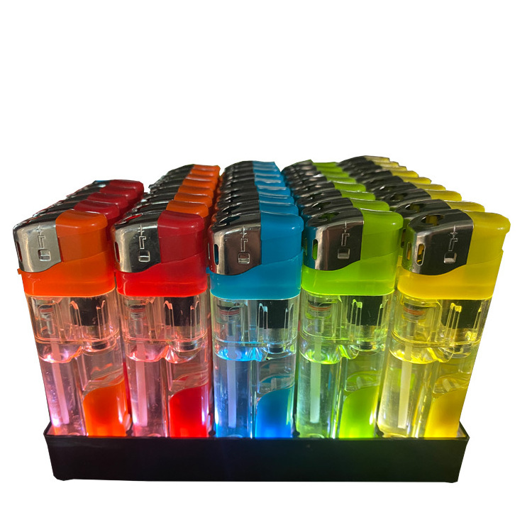 2024 New Products Transparent Custom Logo Print Lighter cigars accessories Custom