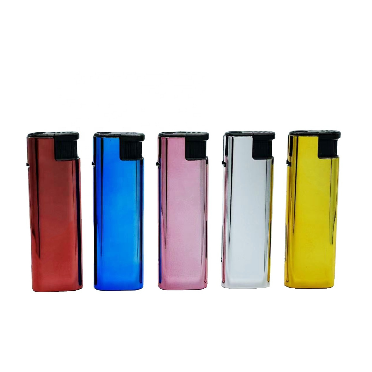 Wholesale Price Gas Lighter For Smoking Windproof Torch Flame Lighter Metal Cover With Sticker