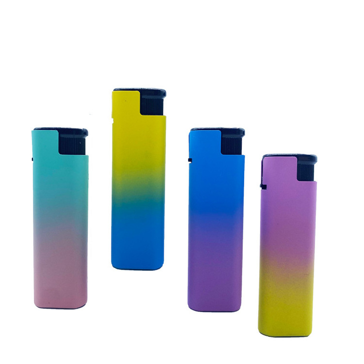 DongQi 176 Factory Wholesale Plastic Electric Windproof Lighter Torch Jet Flame Lighter With Logo