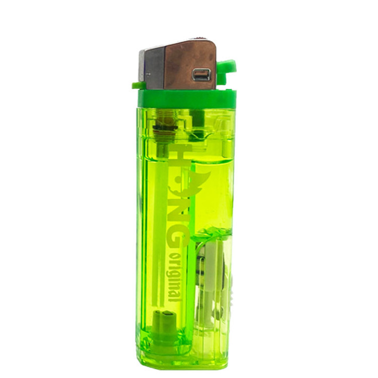 Windproof Electronic LED Lighter Custom Logo Transparent Lighter