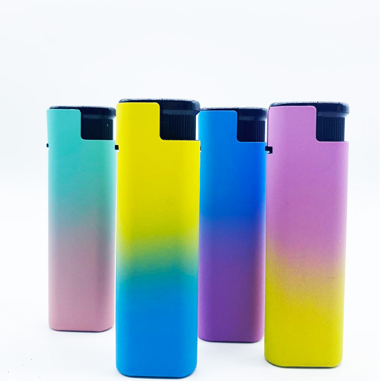 DongQi 176 Factory Wholesale Plastic Electric Windproof Lighter Torch Jet Flame Lighter With Logo