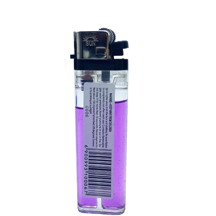 Transparent Disposable Lighter For Cigarette Plastic Flint Lighter Customized Other Lighter