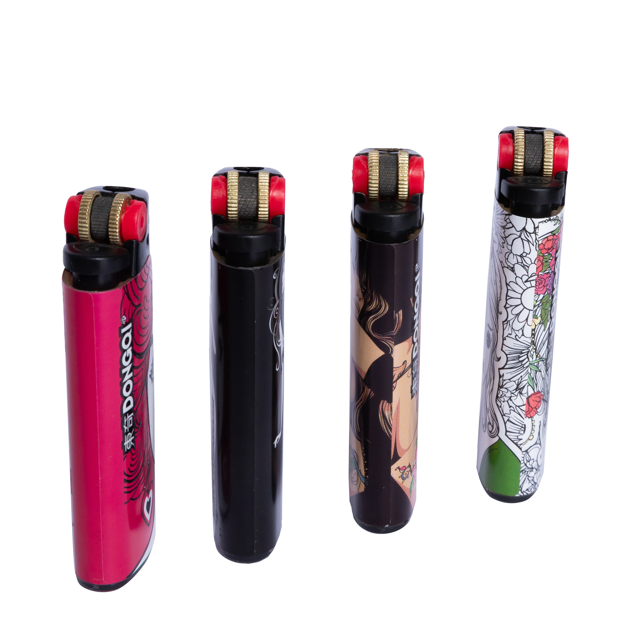 Lighter Manufacturer OEM Refillable Butane Gas Lighter Plastic Flint Lighter Flame Smoking Lighter Custom Brand