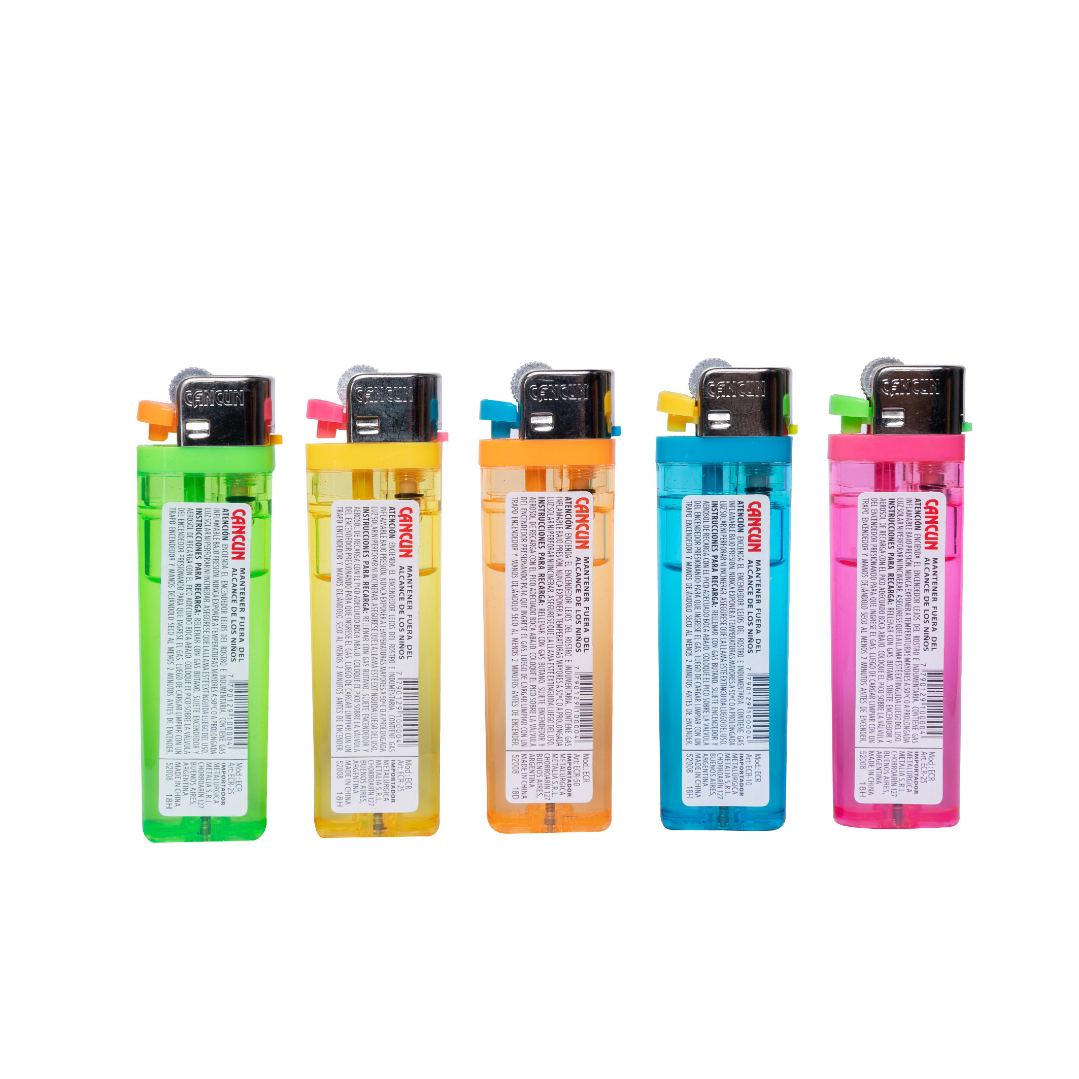 DongQi Wholesale OEM Plastic Flint Lighter 5 COLORS Transparent Disposable Gas Lighter With Logo