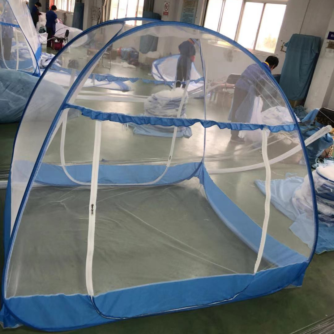 Vey large and high space steelwire pop up mosquito net