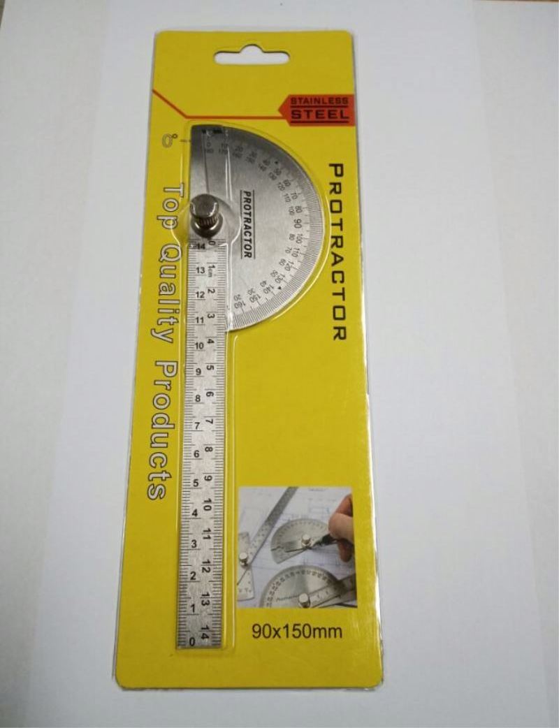 180 degree protractor stainless steel angel protractor fold magnetic angle finder