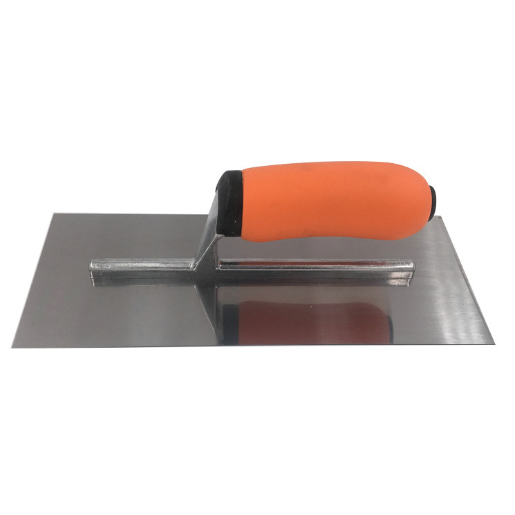 stainless steel plastering trowel rubber handle