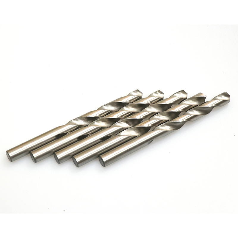 DIN 338 half ground HSS 4241 white color straight shank twist drill bit for metal cutting