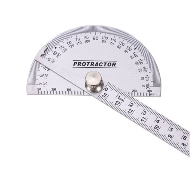 180 degree protractor stainless steel angel protractor fold magnetic angle finder