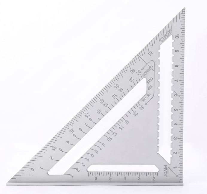 7 12 inch rafter square carpenter framing angel square woodworking tools ruler