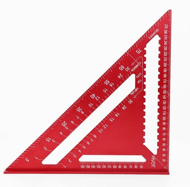 7 12 inch rafter square carpenter framing angel square woodworking tools ruler