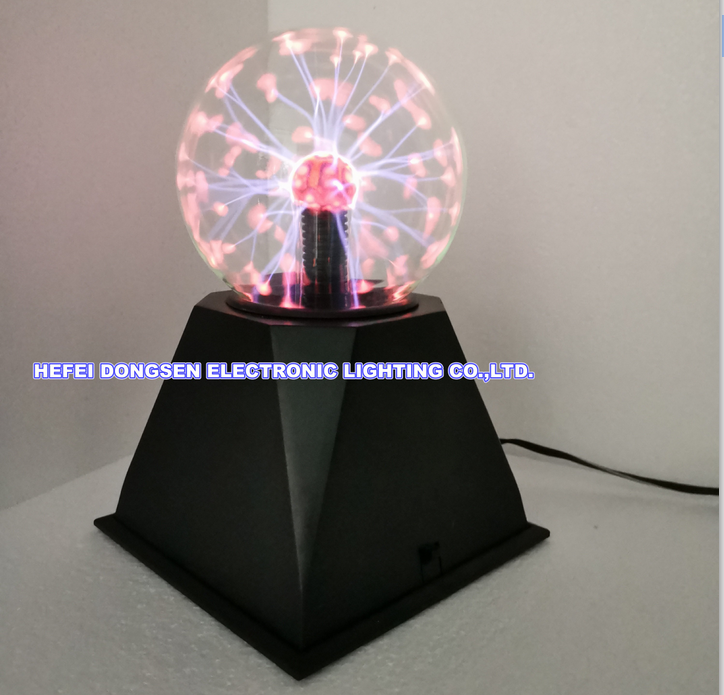 Plasma ball lamp with Small globe static light with touch-sensitive lightning  4 inch plasma ball