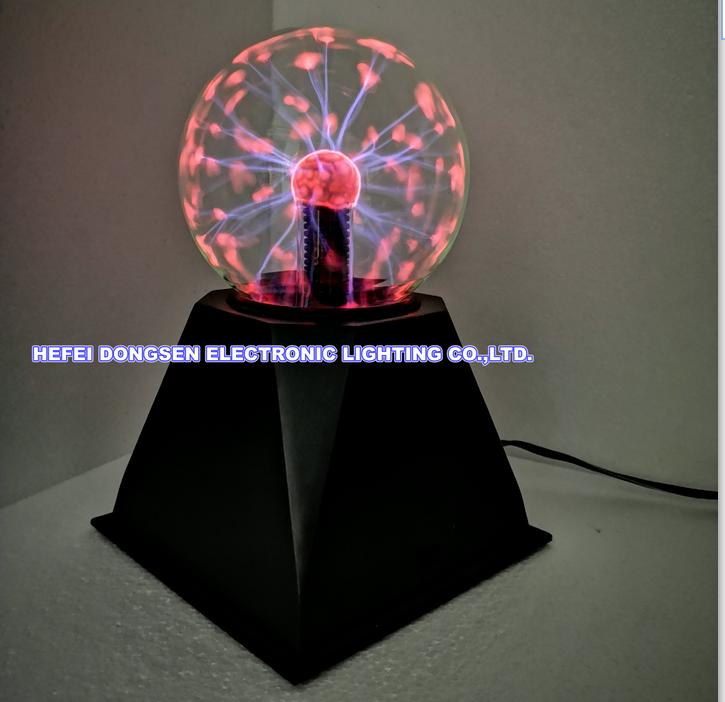 Plasma ball lamp with Small globe static light with touch-sensitive lightning  4 inch plasma ball