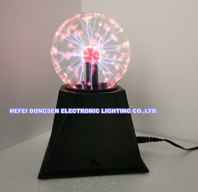 Plasma ball lamp with Small globe static light with touch-sensitive lightning  4 inch plasma ball