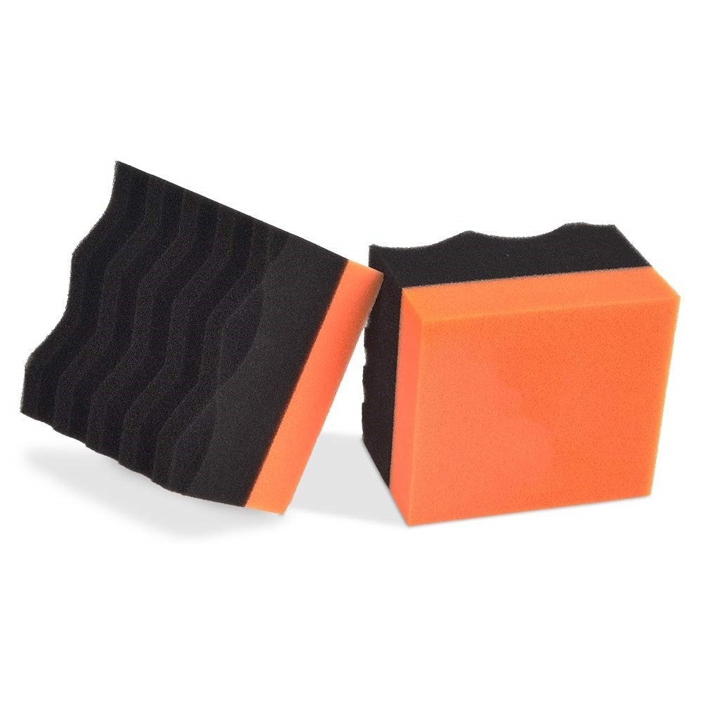 Car Detail Square Applicators Tire Applicator Dressing Shine Sponge Large Foam Dressing Applicator Pad for Tires Leather