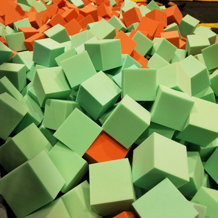 Polyurethane Foam Cube Fire Retardent Foam Pit Blocks Colourful High Density Safety Pit Foam for Trampoline