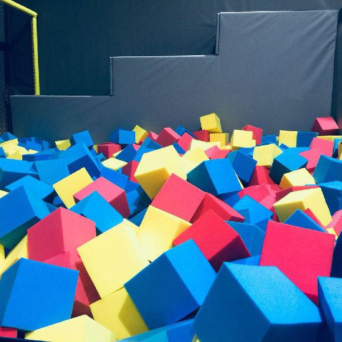 Hot Selling Pool Trampoline Park Sponges Pit Blocks Sponge Cover Fire Resistant Foam Cube Trampoline Sponge