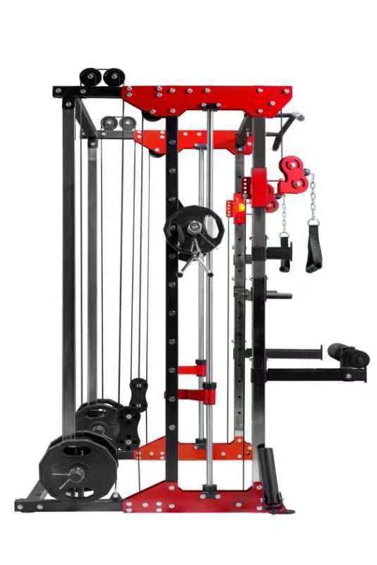 Multi Functional Trainer Smith Machine Home Gym Power Rack Cable Machine With Attachment