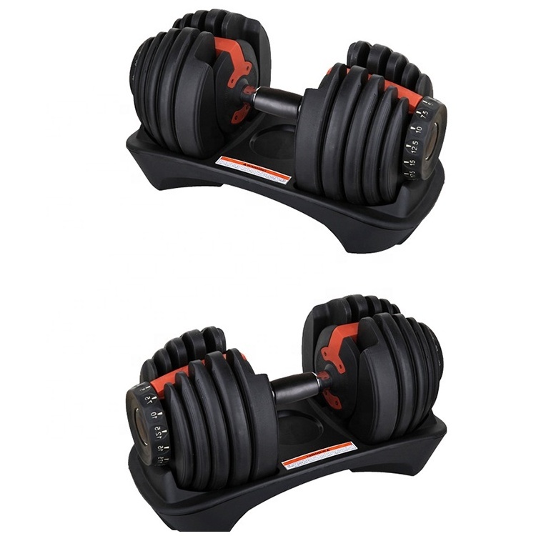 Weight Lifting Training Quick Lock 90 Pounds Dumbbells 90lbs Weights Set Adjustable Dumbbell 90lb